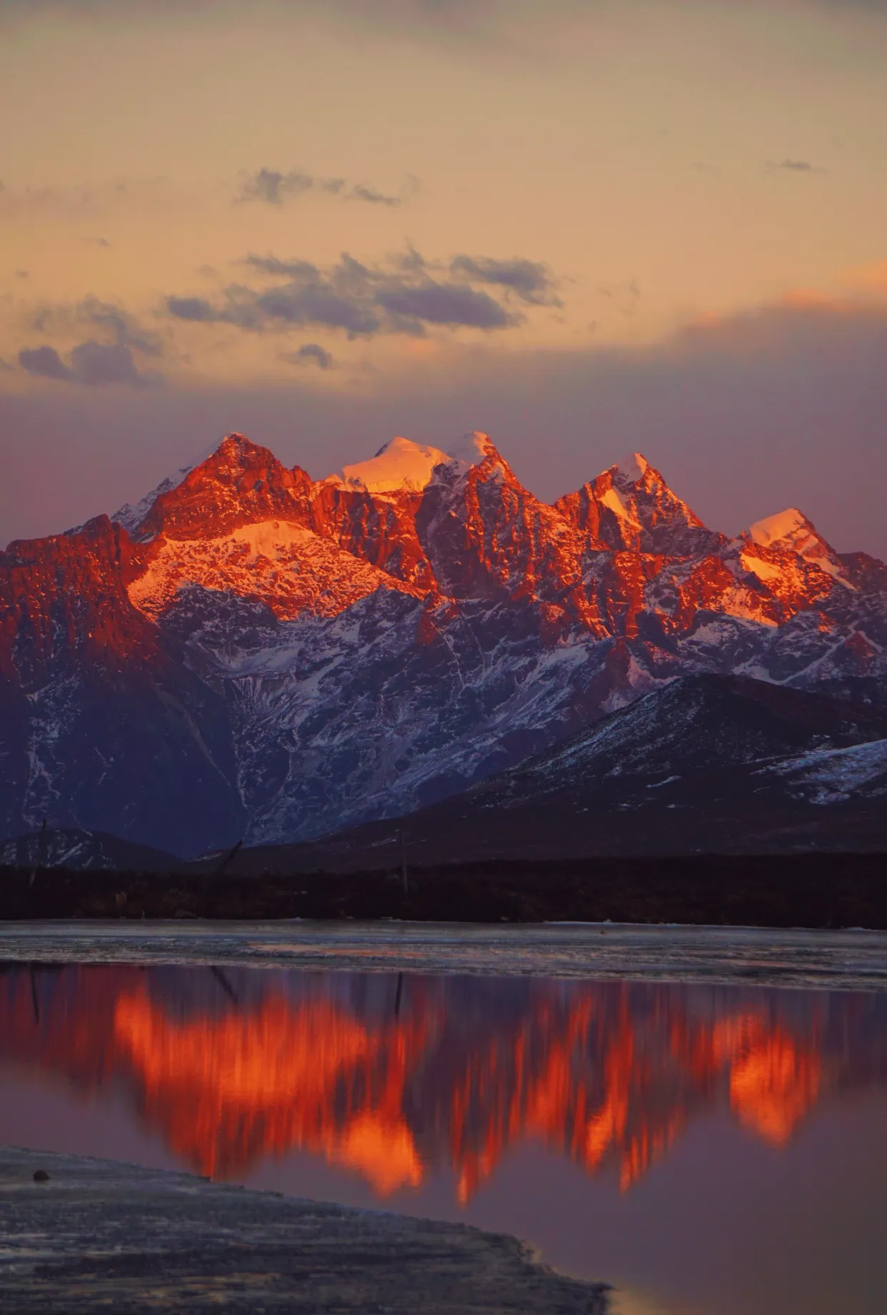 Xinduqiao · Sunset Over Gongga