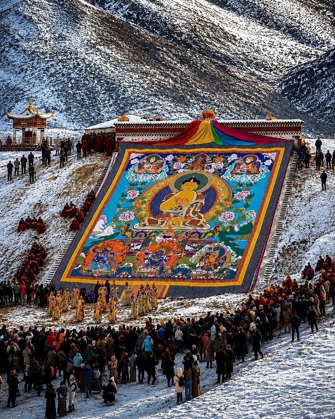 Litang · Thangka · Tibetan Wool Weaving