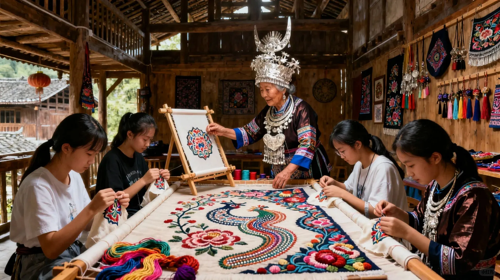 Discover the Art of Miao Embroidery