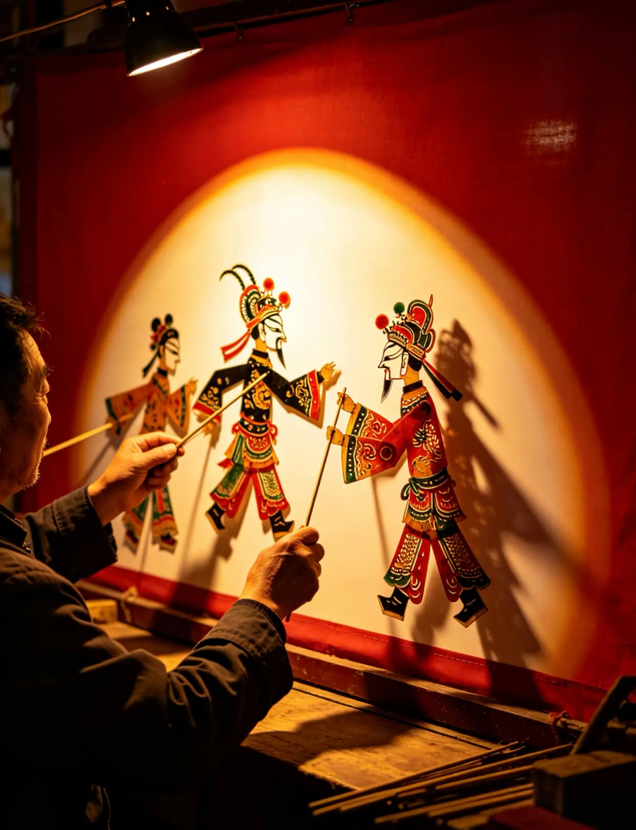 Watch Traditional Shadow Puppetry